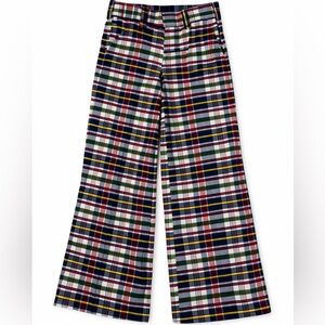 Vintage Madras Cropped Flares Size 27